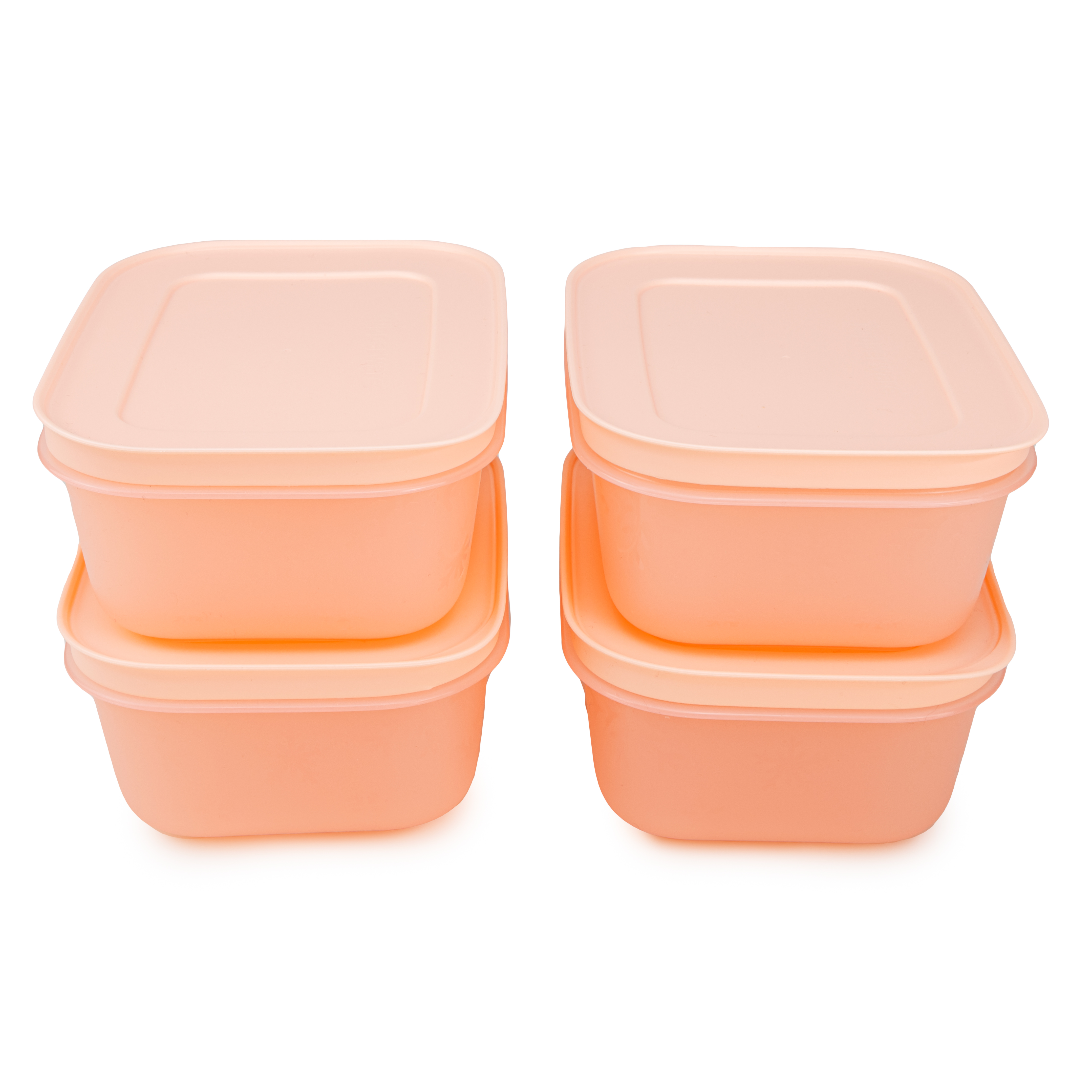 Tupperware Gefrierbehälter 4er Set 450 ml Lachs Tiefkühlbox einfrieren + Bonus